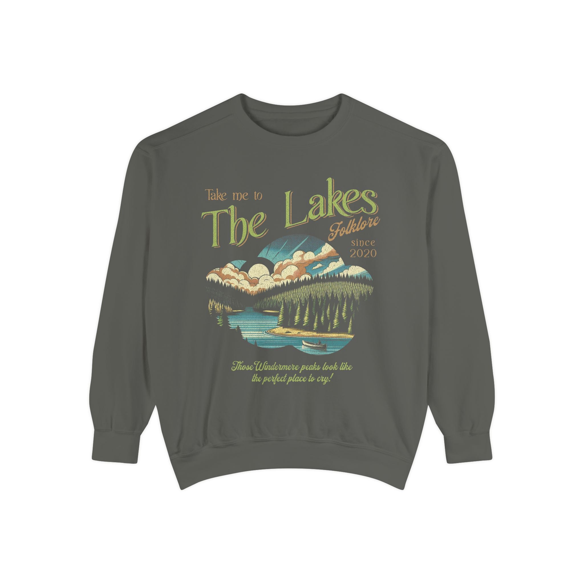 The Lakes Sweatshirt | Swift Crewneck | Vintage Retro Folklore | Era Music Lyrics | Gift for Fan | Oversized Unisex Comfort Colors