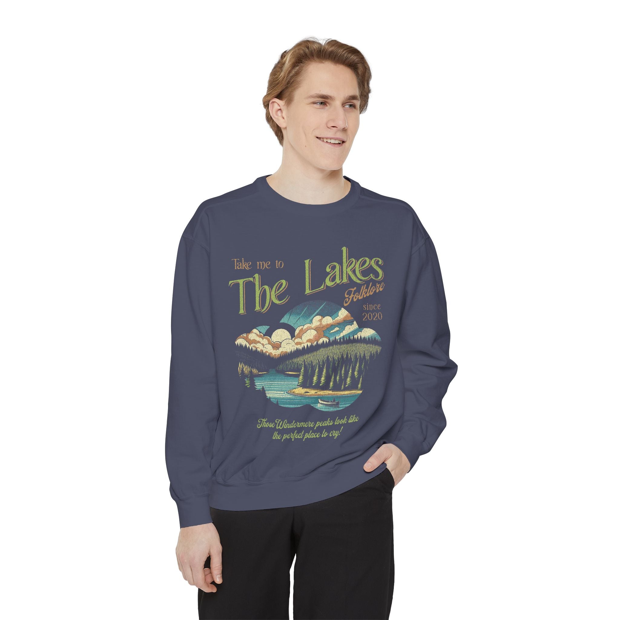 The Lakes Sweatshirt | Swift Crewneck | Vintage Retro Folklore | Era Music Lyrics | Gift for Fan | Oversized Unisex Comfort Colors