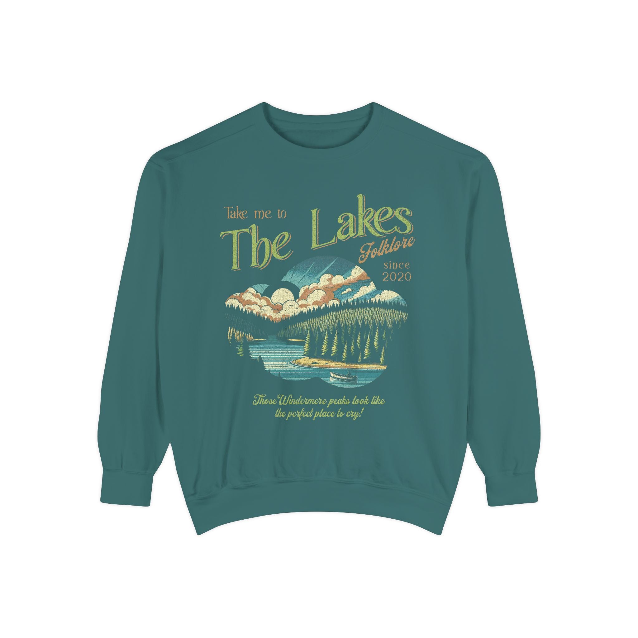 The Lakes Sweatshirt | Swift Crewneck | Vintage Retro Folklore | Era Music Lyrics | Gift for Fan | Oversized Unisex Comfort Colors
