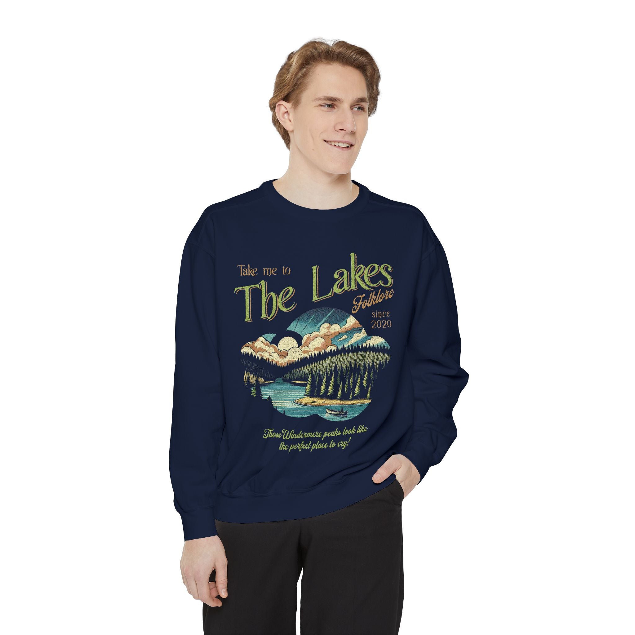 The Lakes Sweatshirt | Swift Crewneck | Vintage Retro Folklore | Era Music Lyrics | Gift for Fan | Oversized Unisex Comfort Colors