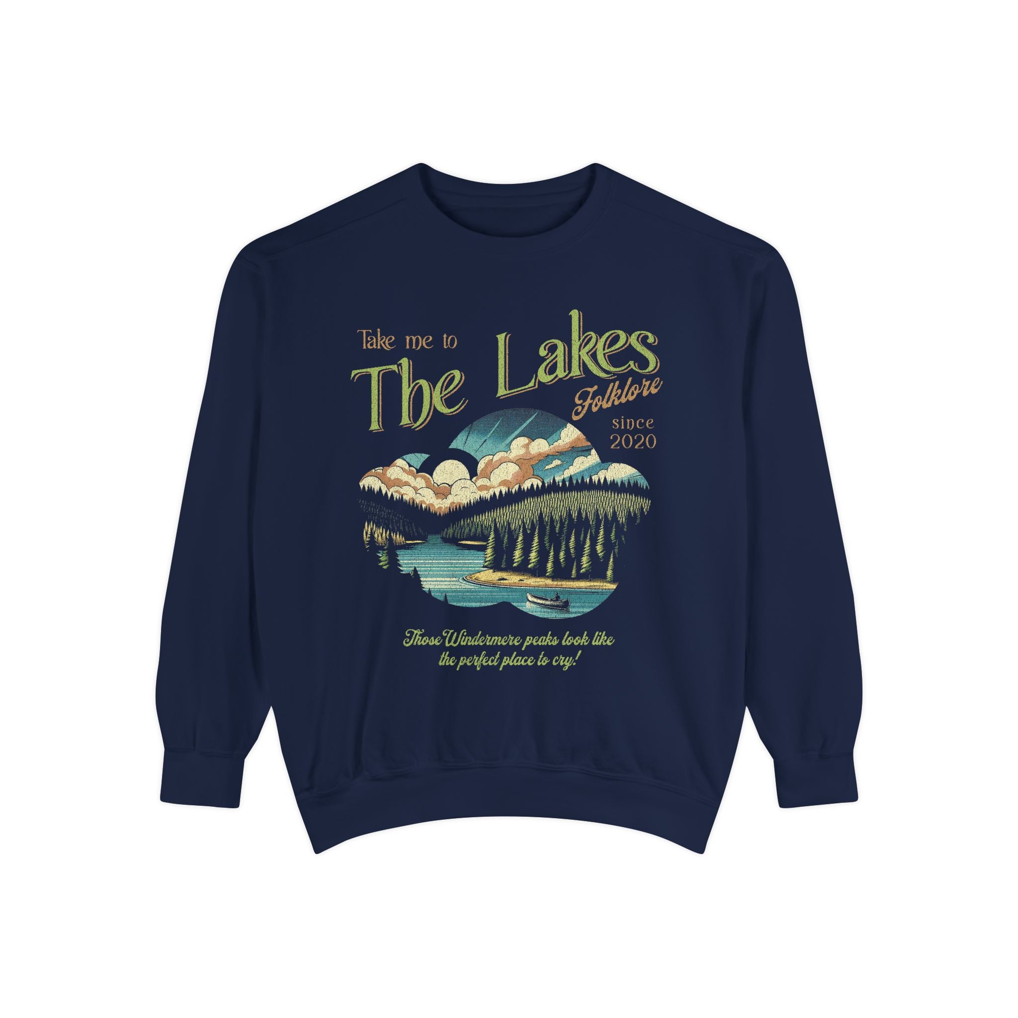 The Lakes Sweatshirt | Swift Crewneck | Vintage Retro Folklore | Era Music Lyrics | Gift for Fan | Oversized Unisex Comfort Colors