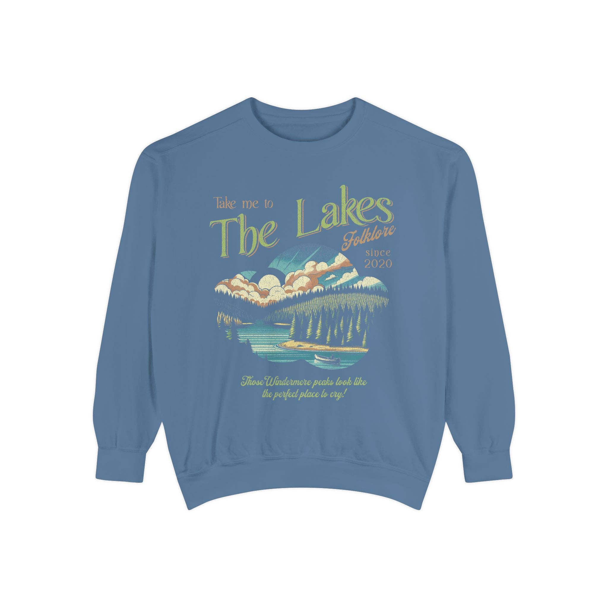 The Lakes Sweatshirt | Swift Crewneck | Vintage Retro Folklore | Era Music Lyrics | Gift for Fan | Oversized Unisex Comfort Colors