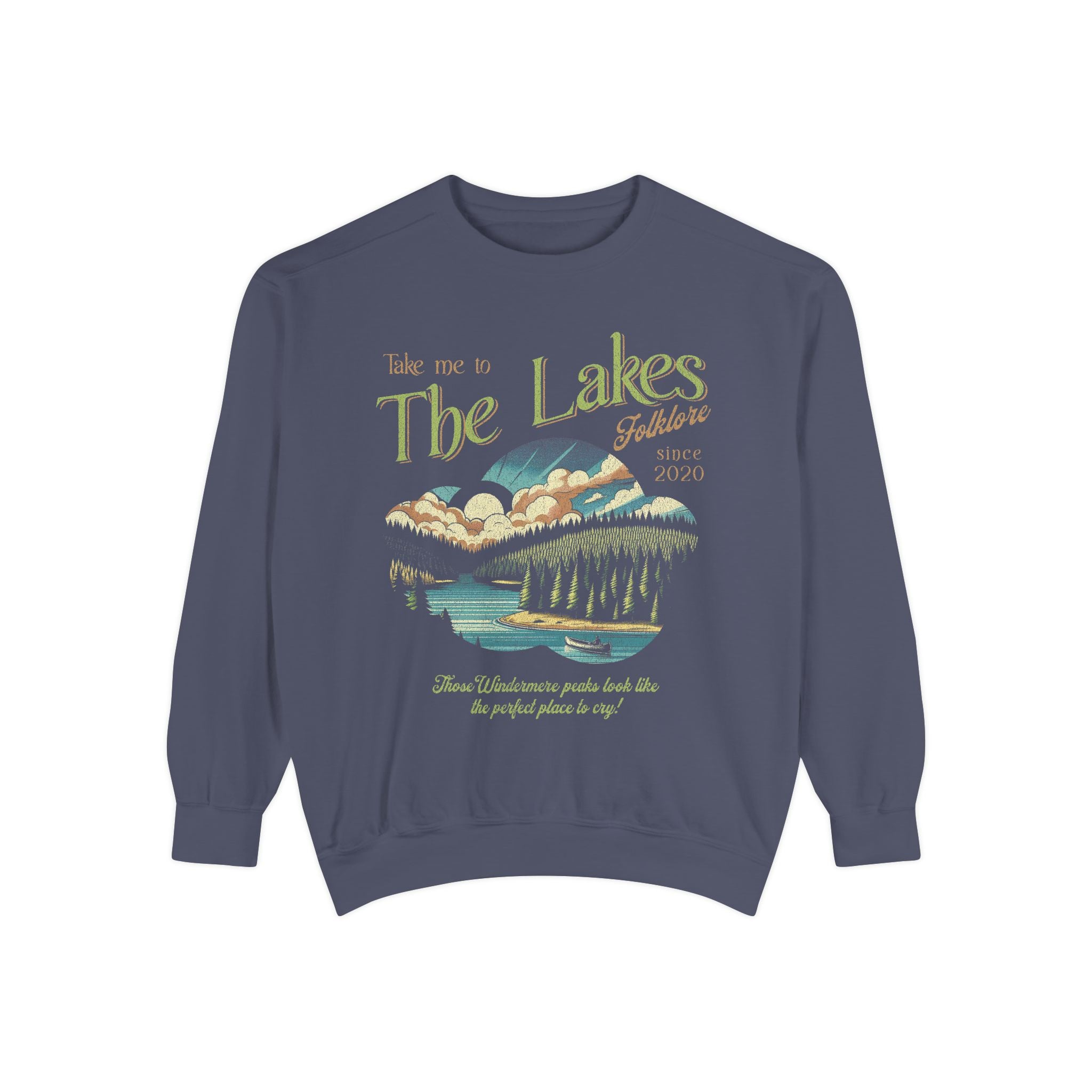 The Lakes Sweatshirt | Swift Crewneck | Vintage Retro Folklore | Era Music Lyrics | Gift for Fan | Oversized Unisex Comfort Colors