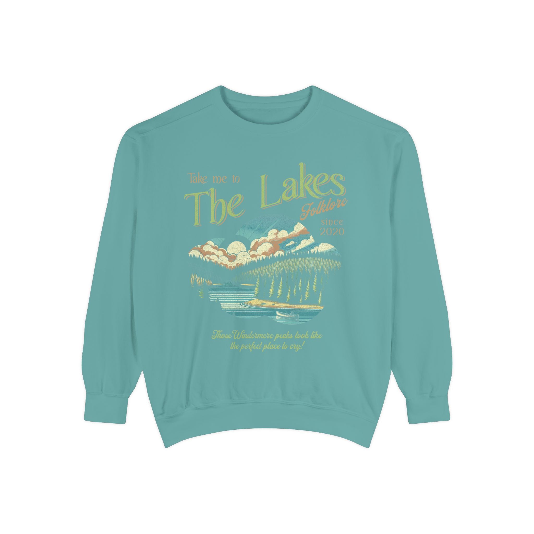 The Lakes Sweatshirt | Swift Crewneck | Vintage Retro Folklore | Era Music Lyrics | Gift for Fan | Oversized Unisex Comfort Colors