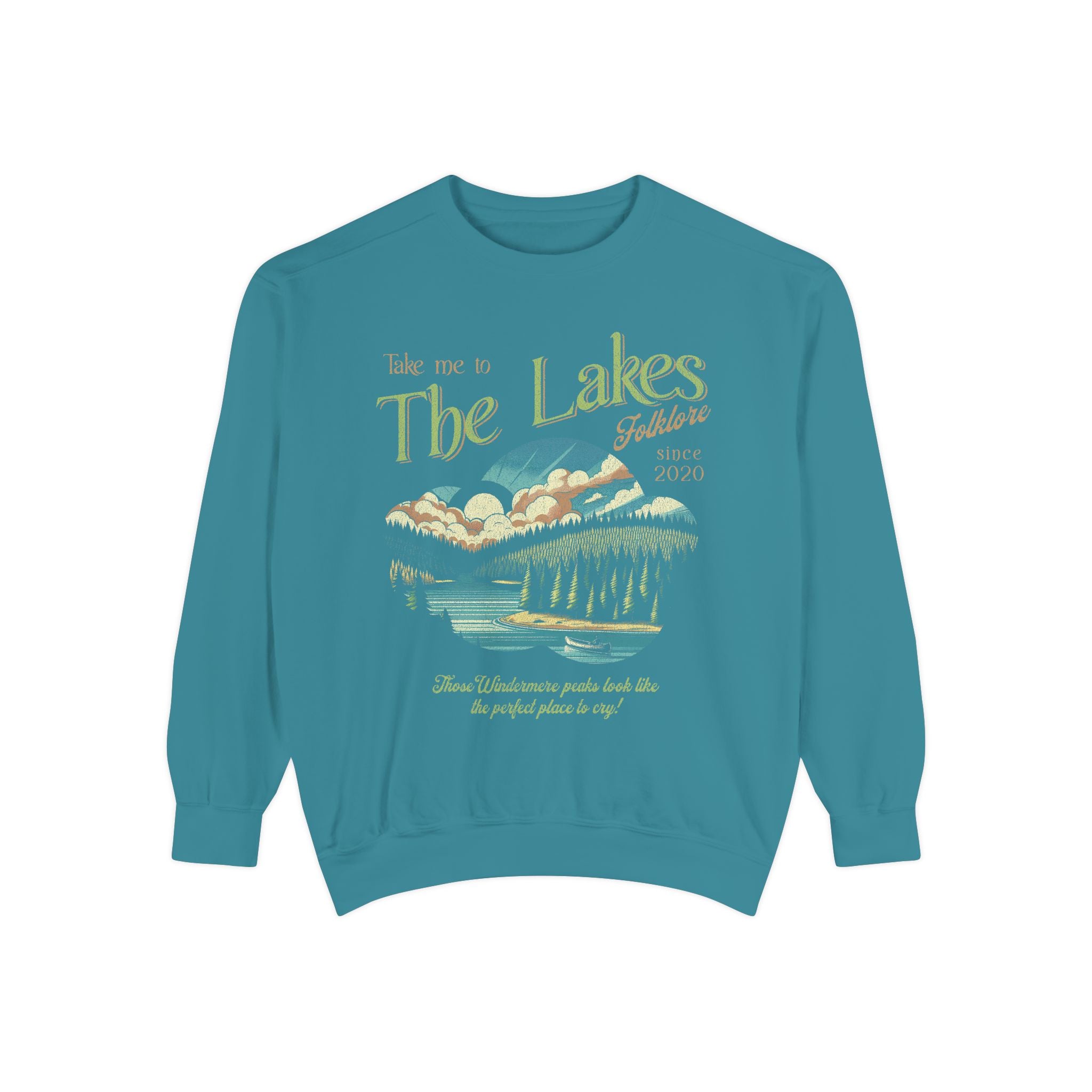 The Lakes Sweatshirt | Swift Crewneck | Vintage Retro Folklore | Era Music Lyrics | Gift for Fan | Oversized Unisex Comfort Colors